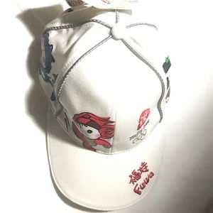 NWT *****RARE*****2008 Beijing Fuwa Olympic Ball Cap, White